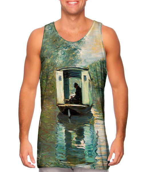 Monet -"Le Bateau Atelier" (1876)&nbsp;Mens Tank Top