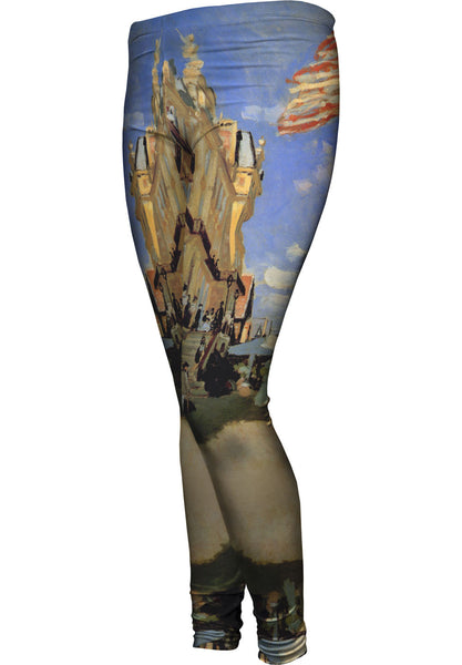 Monet -"Hotel de Roches Noires" (1870)&nbsp;Womens Leggings