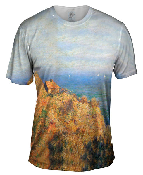 Monet -"Fisherman House" (1882) Mens T-Shirt