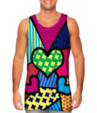 Hearts on Green and Yellow