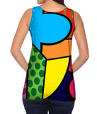 Geometric Shapes on Blue