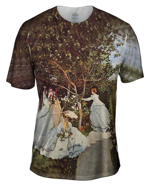 Monet -"Women in the Garden" (1886) Mens T-Shirt