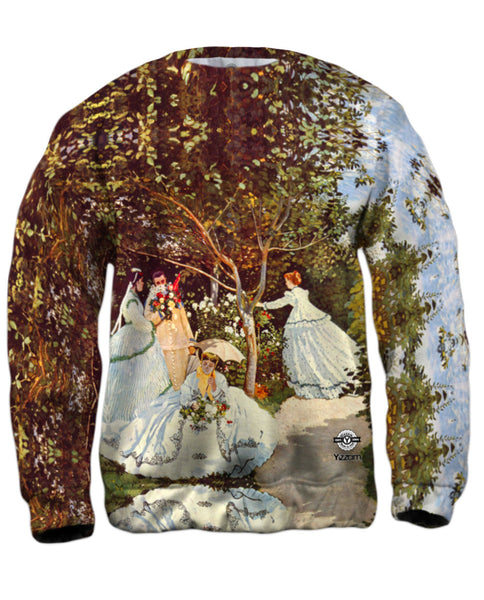 Monet -"Women in the Garden" (1886)&nbsp;Mens Sweatshirt