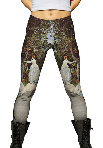 Monet -"Women in the Garden" (1886)&nbsp;Womens Leggings