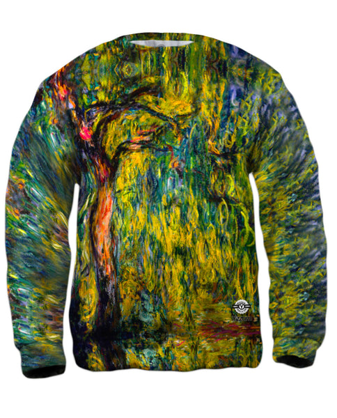 Monet -"Weeping Willow" (1918)&nbsp;Mens Sweatshirt