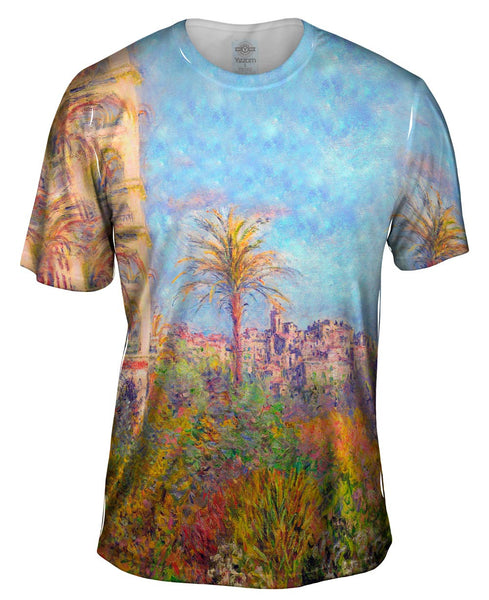 Monet -"Villas at Bordighera" (1884) Mens T-Shirt