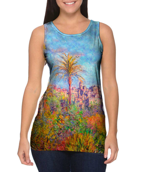 Monet -"Villas at Bordighera" (1884)&nbsp;Womens Tank Top
