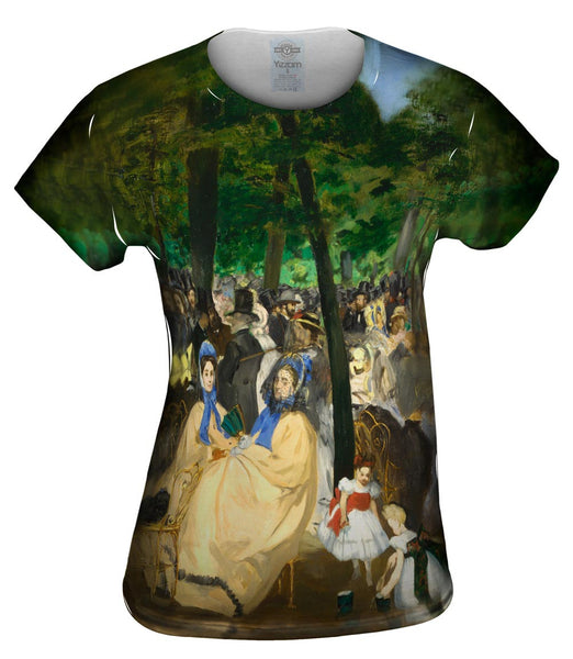 Edouard Manet -"Musica en las Tullerias" (1862) Womens Top
