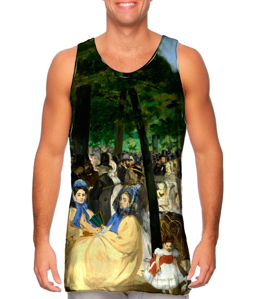 Edouard Manet -"Musica en las Tullerias" (1862)&nbsp;Mens Tank Top