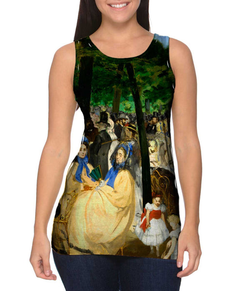 Edouard Manet -"Musica en las Tullerias" (1862)&nbsp;Womens Tank Top