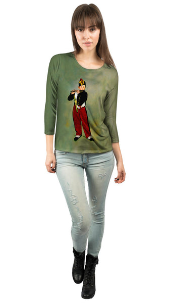 Edouard Manet -"Young Flautist" (1866) Womens 3/4 Sleeve