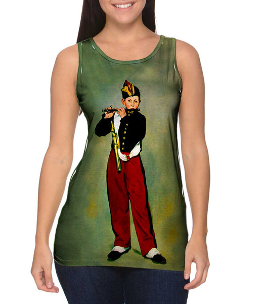 Edouard Manet -"Young Flautist" (1866)&nbsp;Womens Tank Top