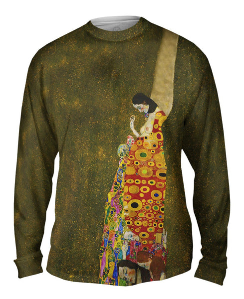 Gustav Klimt -"Hope II" (1908) Mens Long Sleeve
