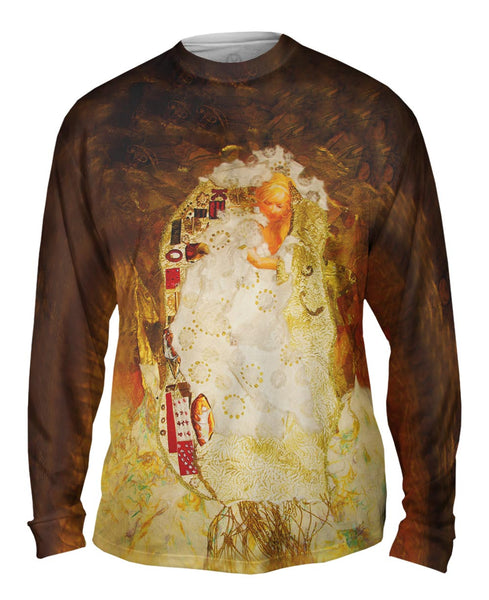 Gustav Klimt -"Ode to Klimt" (1910) Mens Long Sleeve