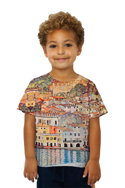 Kids Gustav Klimt -"Malcesine Lake Garda" (1913)&nbsp;Kids T-Shirt