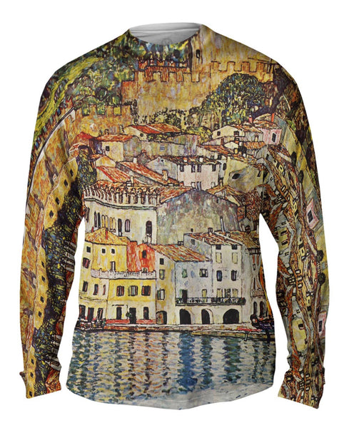 Gustav Klimt -"Malcesine Lake Garda" (1913) Mens Long Sleeve