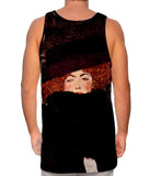 Gustav Klimt -"Lady with Hat and Featherboa" (1909)