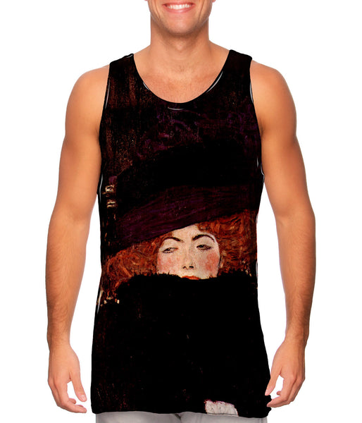 Gustav Klimt -"Lady with Hat and Featherboa" (1909)&nbsp;Mens Tank Top