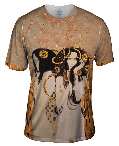Gustav Klimt -"Die Gogonen" (1902) Mens T-Shirt
