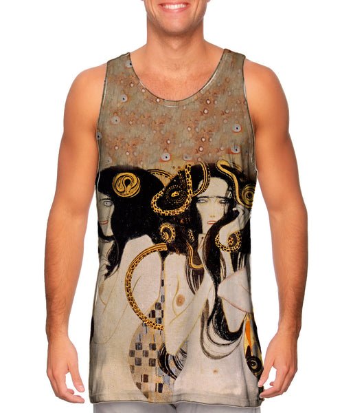Gustav Klimt -"Die Gogonen" (1902) Mens Tank Top