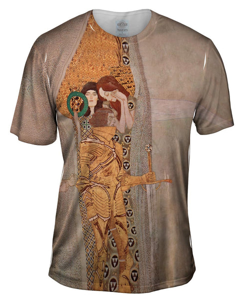 Gustav Klimt -"Der Beethovenfries" (1902) Mens T-Shirt