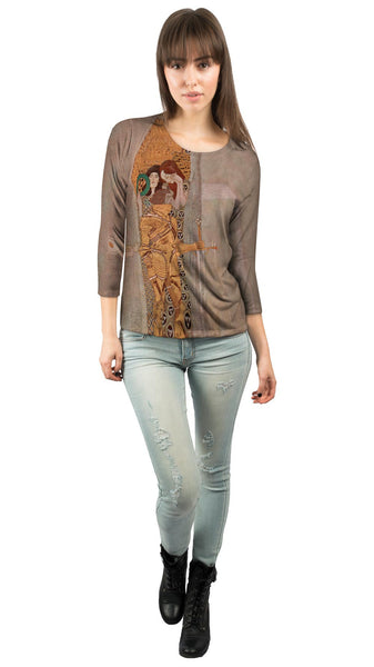Gustav Klimt -"Der Beethovenfries" (1902)&nbsp;Womens 3/4 Sleeve