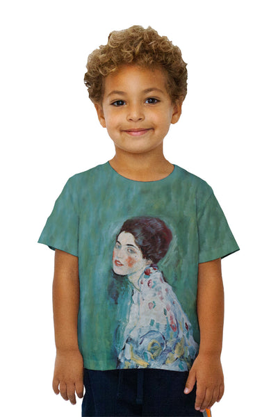 Kids Gustav Klimt -"Portrait of a Lady" (1917)&nbsp;Kids T-Shirt