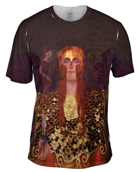 Gustav Klimt -"Pallas Athena" (1898) Mens T-Shirt