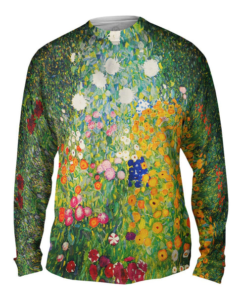 Gustav Klimt -"Flower Garden " (1907) Mens Long Sleeve