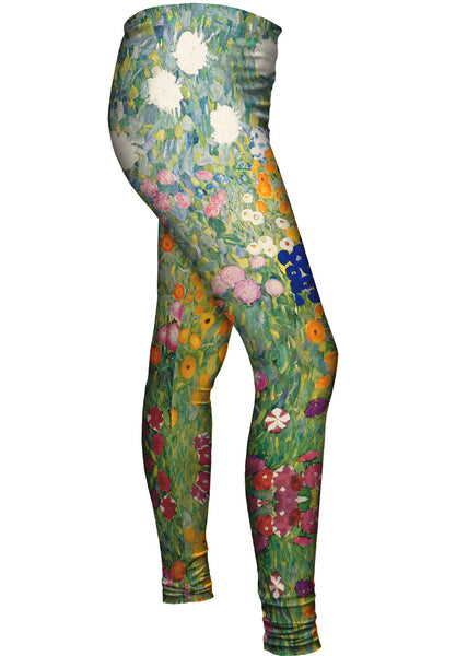 Gustav Klimt -"Flower Garden " (1907) Womens Leggings