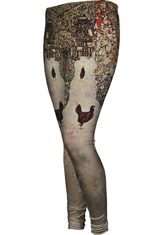 Gustav Klimt -"Garden with Roosters" (1917)