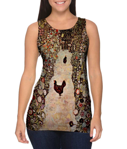 Gustav Klimt -"Garden with Roosters" (1917)