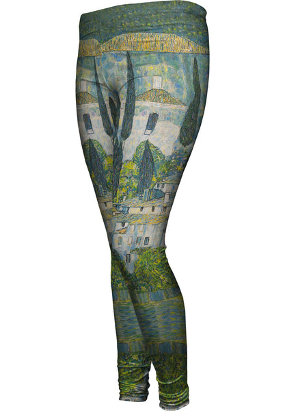 Gustav Klimt -"Church in Cassone" (1913)&nbsp;Womens Leggings