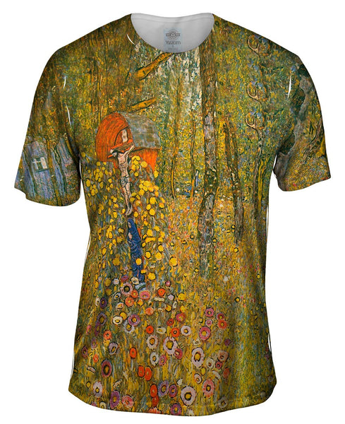 Gustav Klimt -"Jesus Garden" (1912) Mens T-Shirt