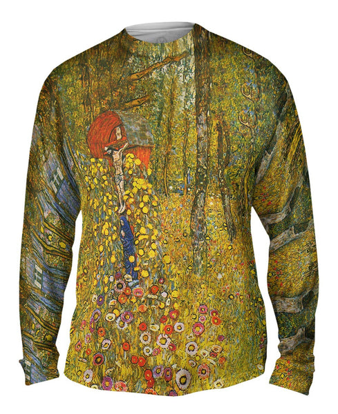 Gustav Klimt -"Jesus Garden" (1912) Mens Long Sleeve