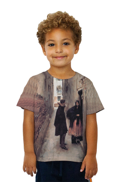 Kids Sargent -"Street in Venice" (1882)&nbsp;Kids T-Shirt