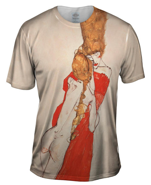 Schiele -"Mother and Daughter" (1913) Mens T-Shirt
