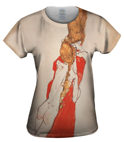 Schiele -"Mother and Daughter" (1913) Womens Top