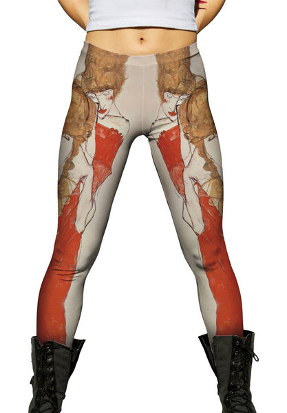 Schiele -"Mother and Daughter" (1913)&nbsp;Womens Leggings