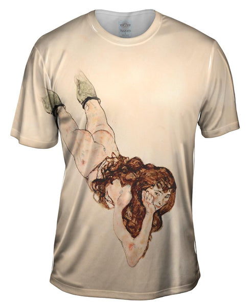 Schiele -"Reclining Nude" (1917) Mens T-Shirt