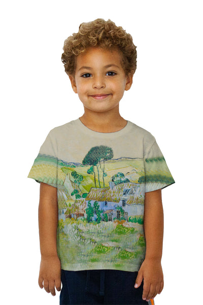 Kids Van Gogh -"Farms Near Auvers" (1890)&nbsp;Kids T-Shirt