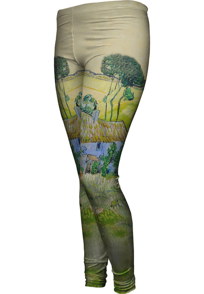 Van Gogh -"Farms Near Auvers" (1890)&nbsp;Womens Leggings