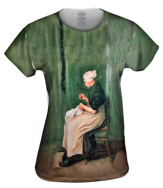 Van Gogh -"Woman Sewing" (1882) Womens Top