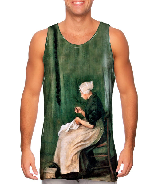 Van Gogh -"Woman Sewing" (1882)&nbsp;Mens Tank Top