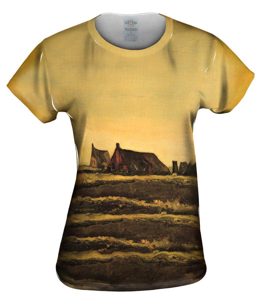 Van Gogh -"Cottages" (1883) Womens Top