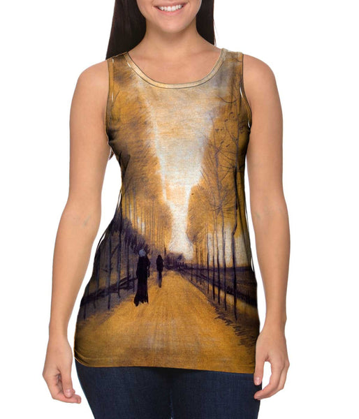 Van Gogh -"Alley Bordered by Trees" (1884)&nbsp;Womens Tank Top