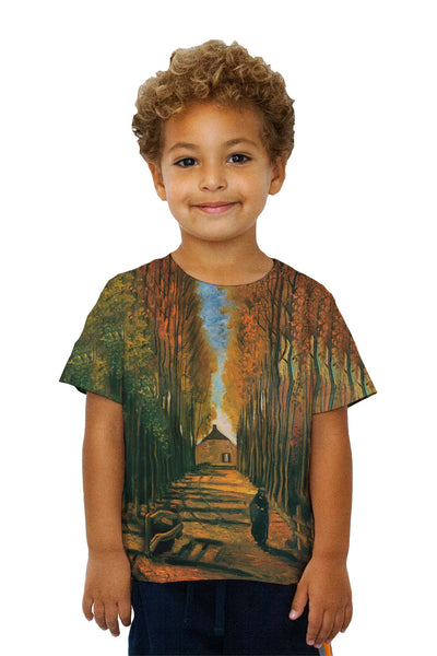 Kids Van Gogh -"Avenue of Poplars" (1884)&nbsp;Kids T-Shirt