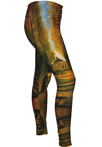 Van Gogh -"Avenue of Poplars" (1884)&nbsp;Womens Leggings