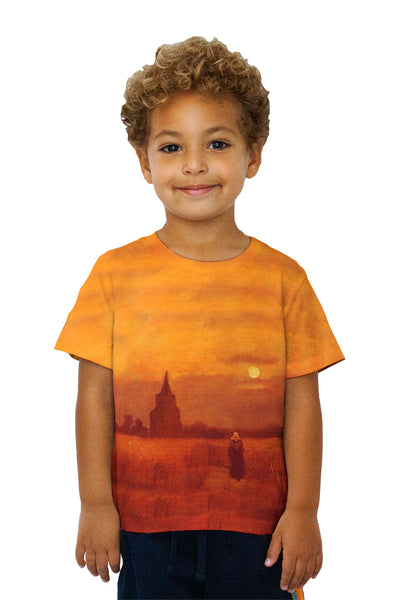 Kids Van Gogh -"Old Tower in the Fields" (1884)&nbsp;Kids T-Shirt