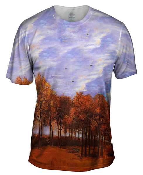 Van Gogh -"Autumn Landscape" (1885) Mens T-Shirt